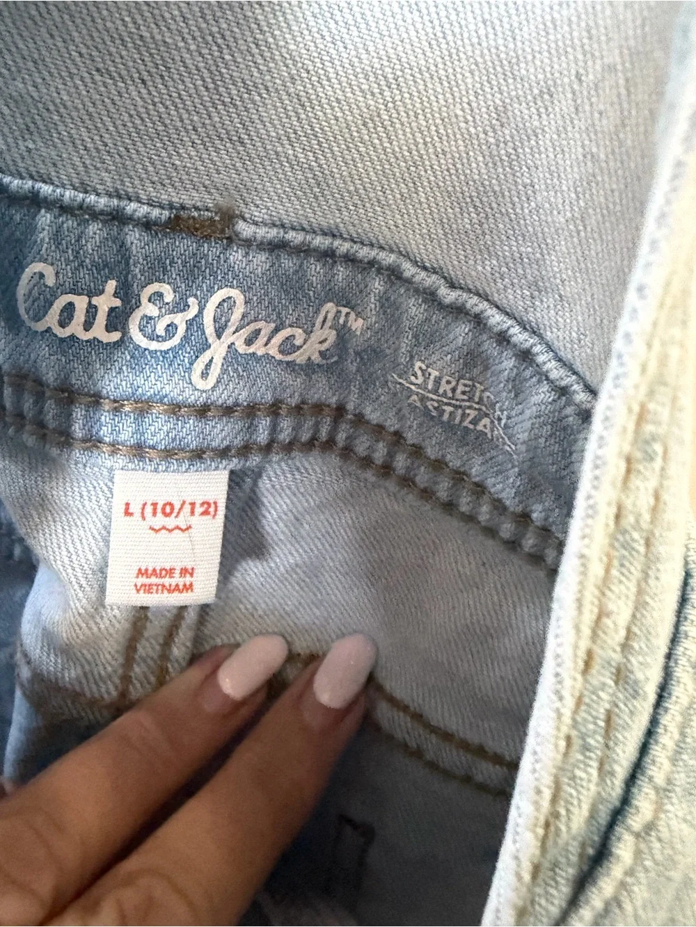 Cat & Jack Light Blue Denim Overall Skirt